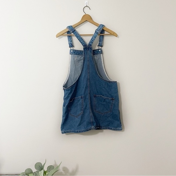 [Forever 21] Women's Adjustable Denim Jumper 90s Preppy - Picture 2 of 7